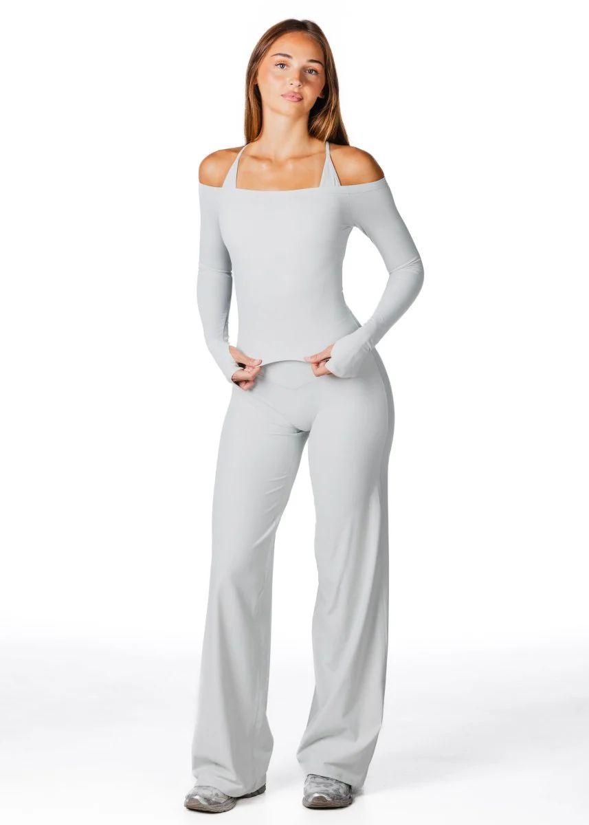 Core Capsule Off The Shoulder Top - Light grey - Image 9
