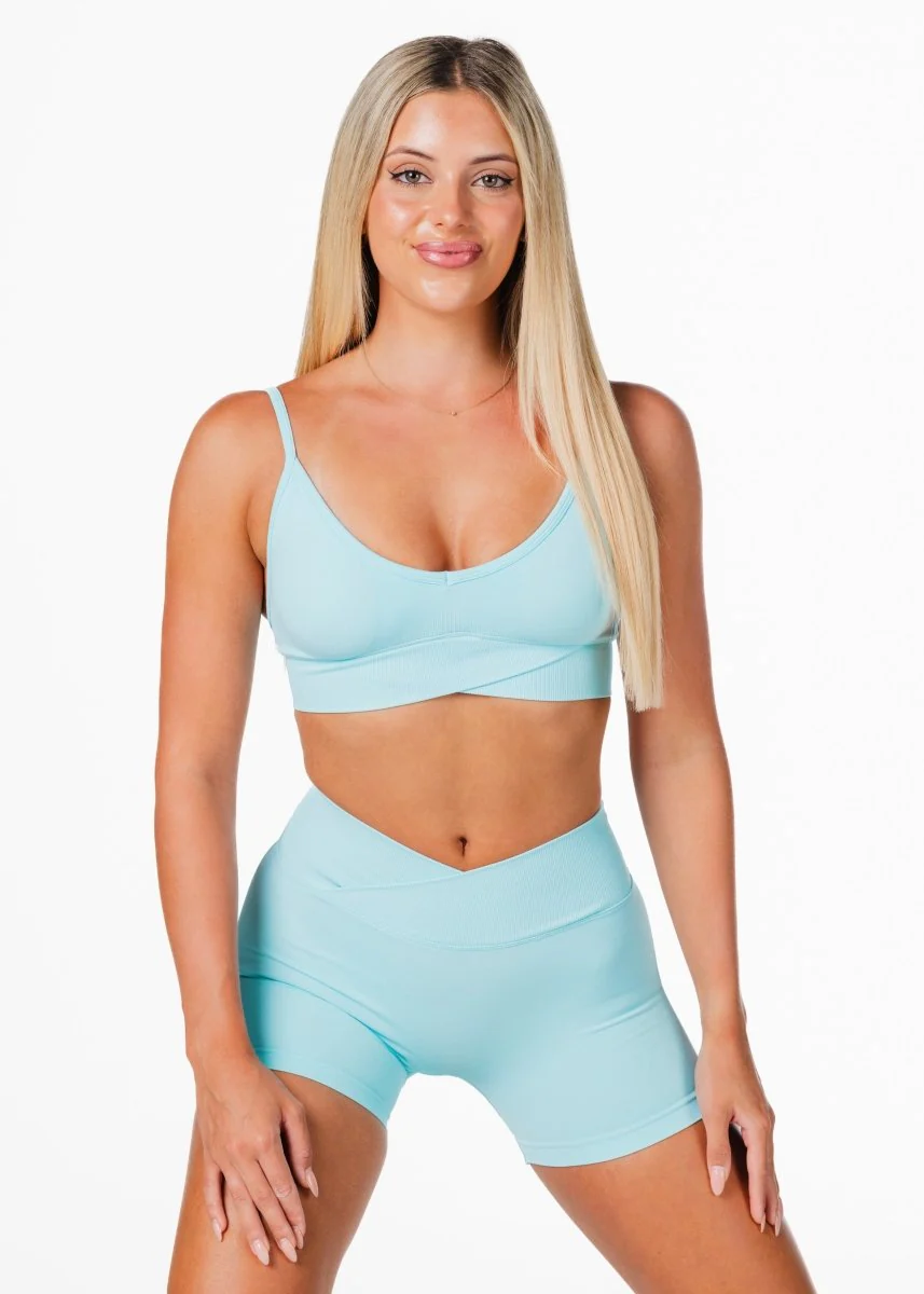 Cross Over Crop - Ocean Blue - Image 3
