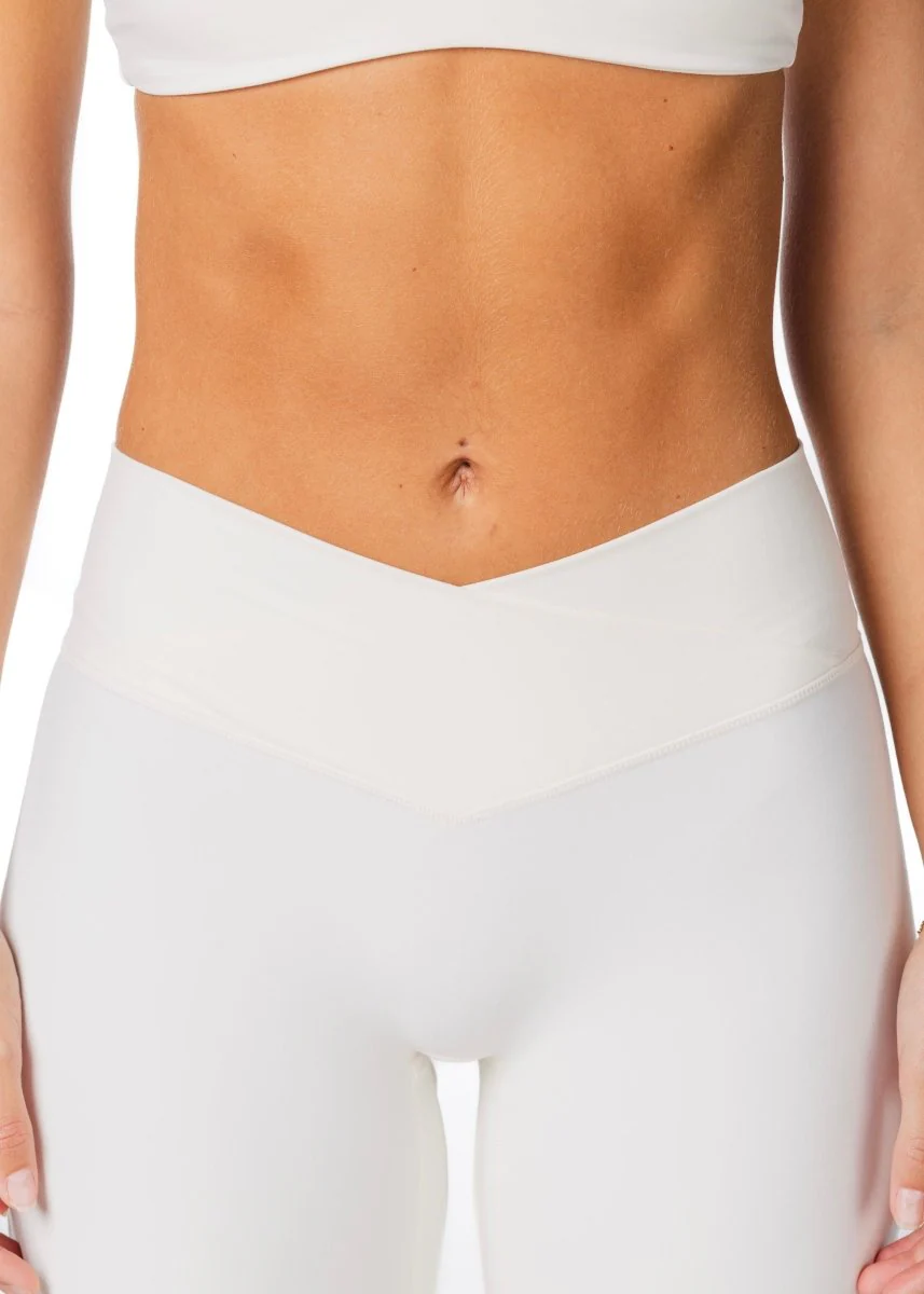 Cross Over 'Flow' Flares - Cream - Image 4