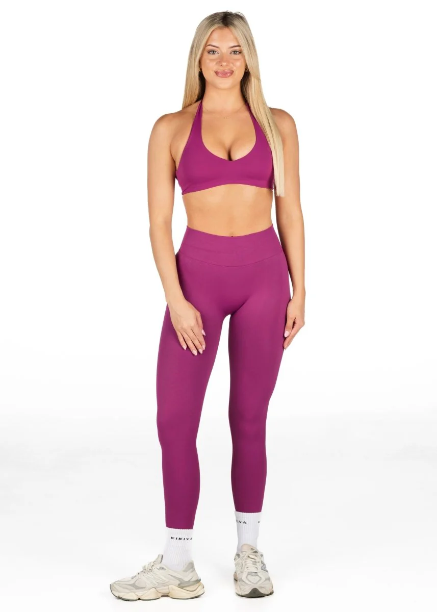 HIGH Dynamic Seamless Leggings - Blossom-Berry - Image 3