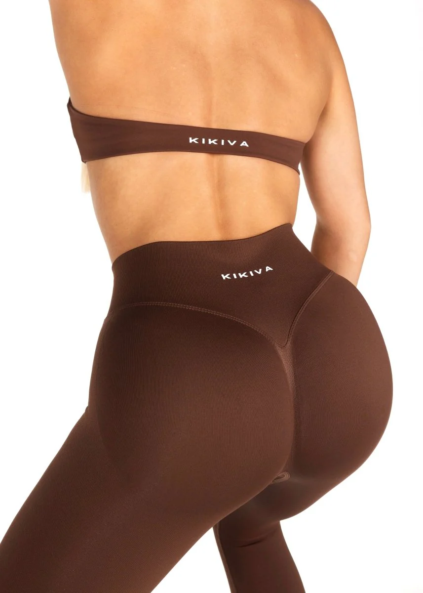 HIGH Dynamic Seamless Leggings - Mocha Brown - Image 6