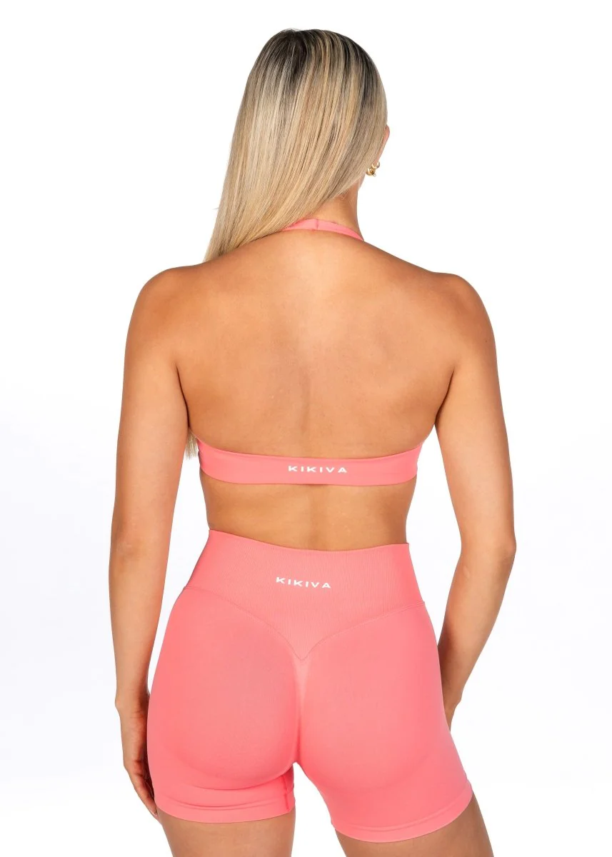 Dynamic Staple Halter Crop - Blossom Pink - Image 6