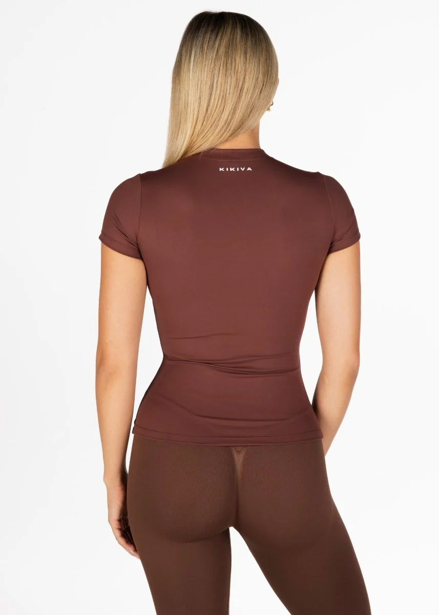 Kikiva Everyday Tee - Chocolate - Image 3