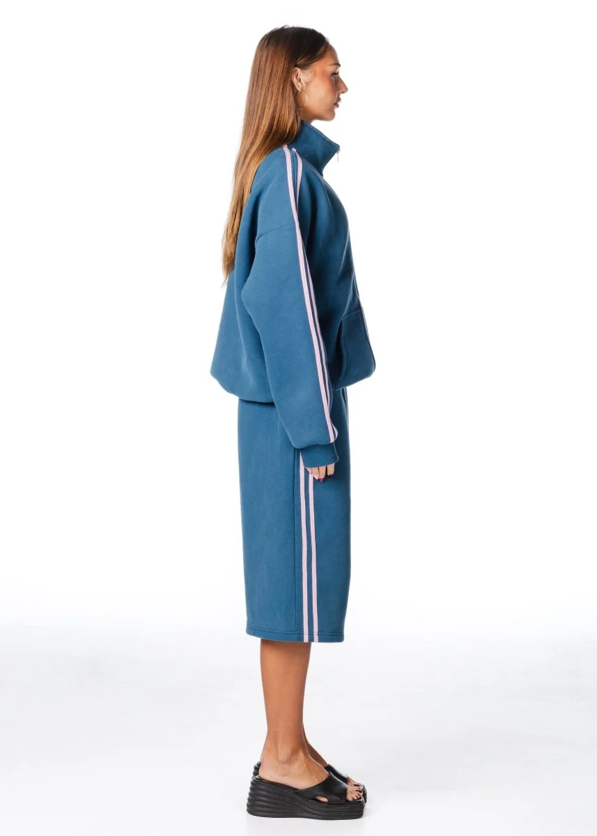 'LIMITED EDITION' Racer Zip Jacket - Teal (PRE-ORDER) - Image 6
