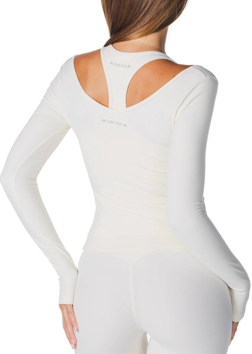 Sienna Long Sleeve - Cream - Image 3