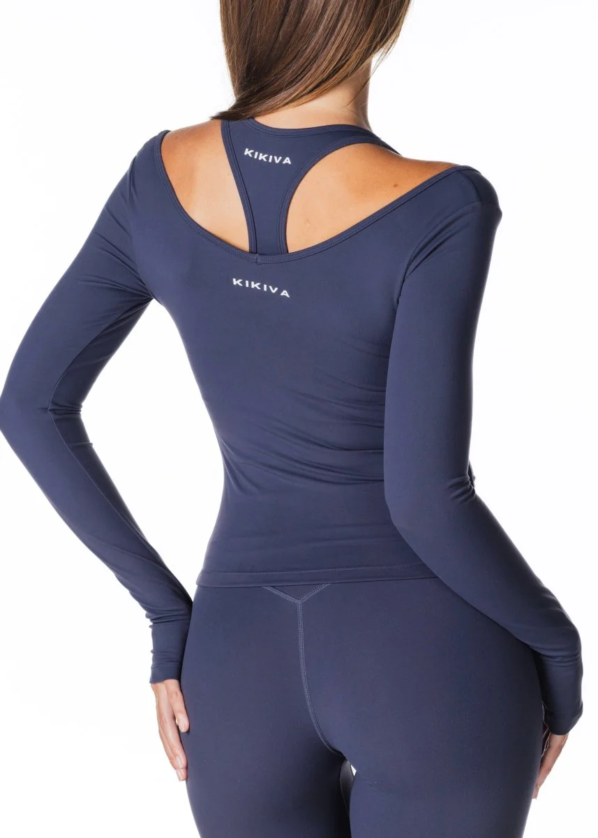 Sienna Long Sleeve - Navy - Image 3