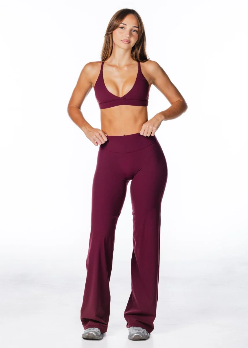 TALL 'Flow' Flares - Burgundy - Image 6